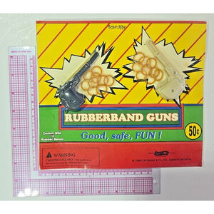 Vintage Vending Display Board Rubberband Guns 0667